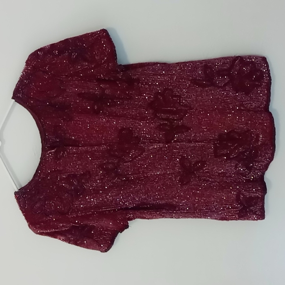 Adrianna Papell Evening Top. Silk. Size M - Picture 2 of 4